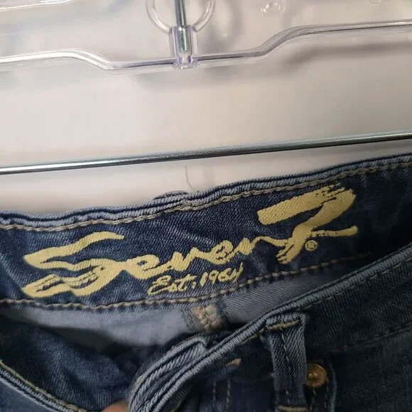 SEVEN 7 Women's High Rise Skinny Cotton Blend Denim Blue Jeans-Size 4 - Picture 2 of 10